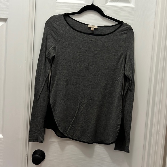 Anthropologie (Bordeaux) long sleeve top; size S - Picture 1 of 3